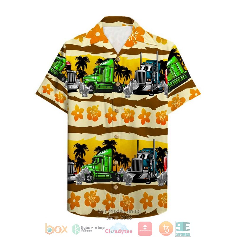 Trucker Tropical Pattern Hawaiian Shirt