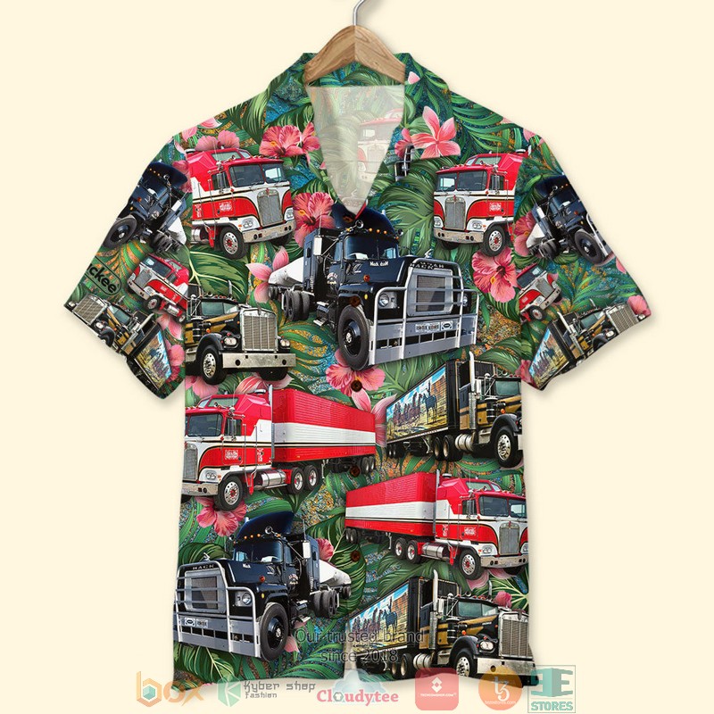 Trucker Truck Pattern 1 Hawaiian Shirt