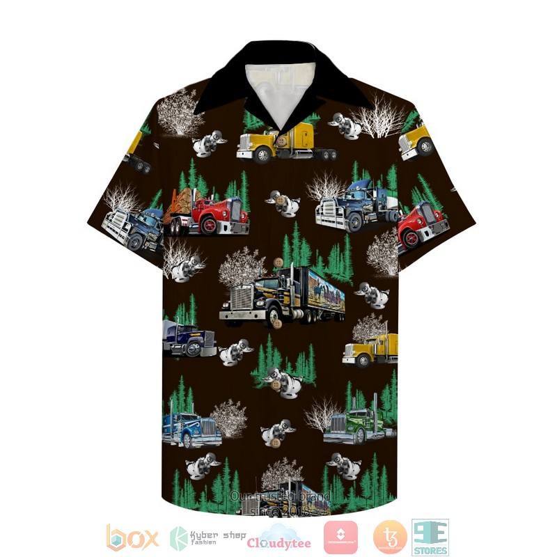 Trucker Trucker Lovers Tropical Pattern Hawaiian Shirt