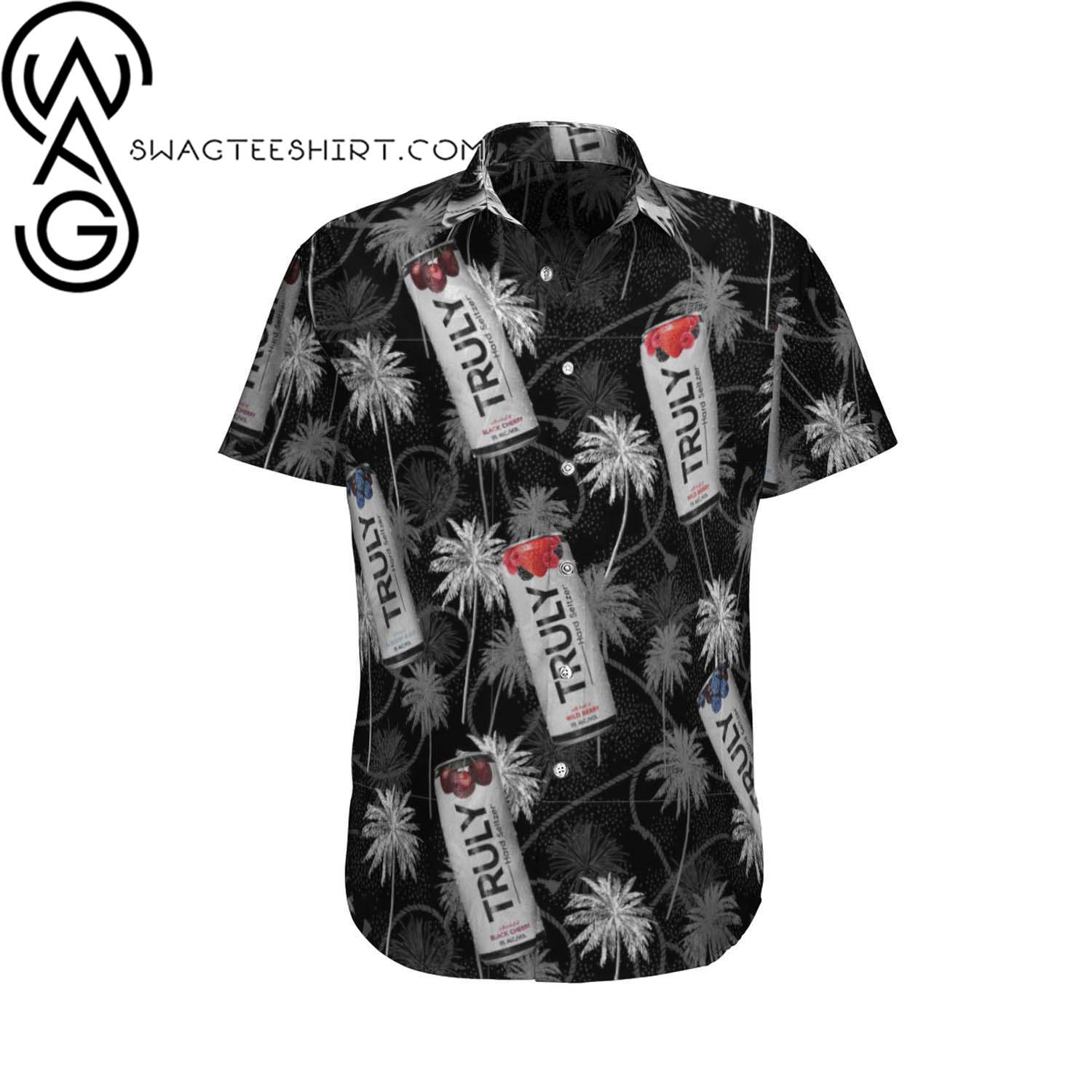 Trucker With Semitruck And Rubber Duck Full Printing Hawaiian Shirt