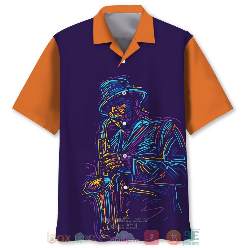 Trucker with semitruck pattern Hawaiian Shirt