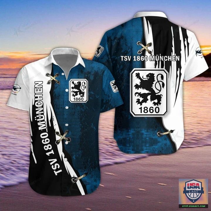 TSV 1860 Munich Bleach Hawaiian Shirt