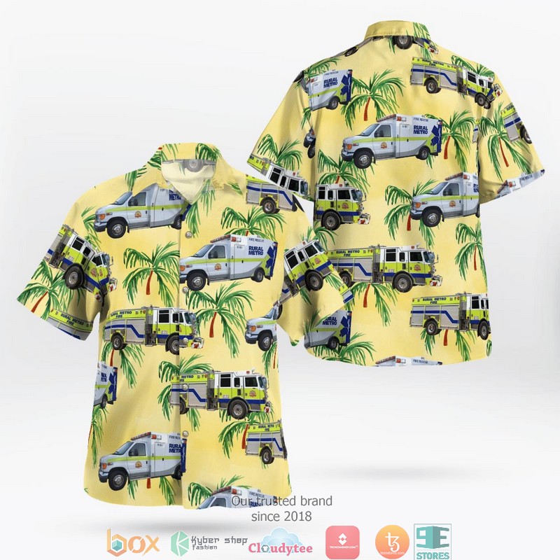 Trumpet Print Short Sleeve Hawaiian Shirt