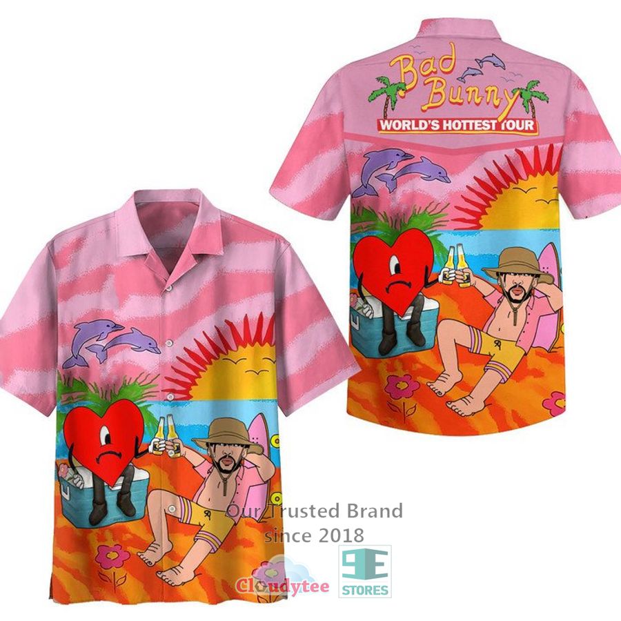 Un Verano Sin Ti Bad Bunny pink Hawaiian Shirt