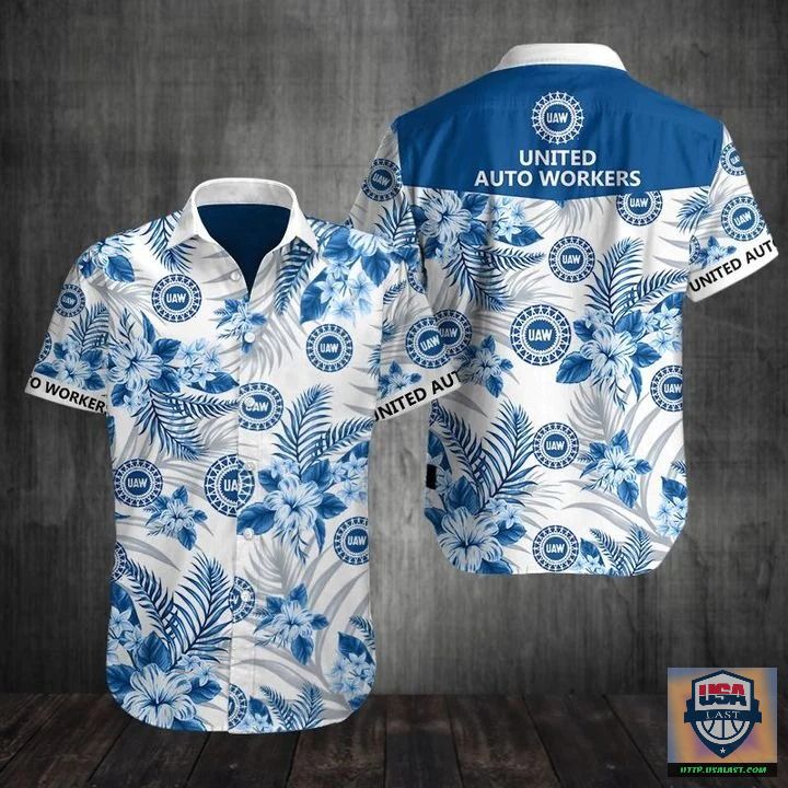 United Auto Workers UAW Christmas Hawaiian Shirt