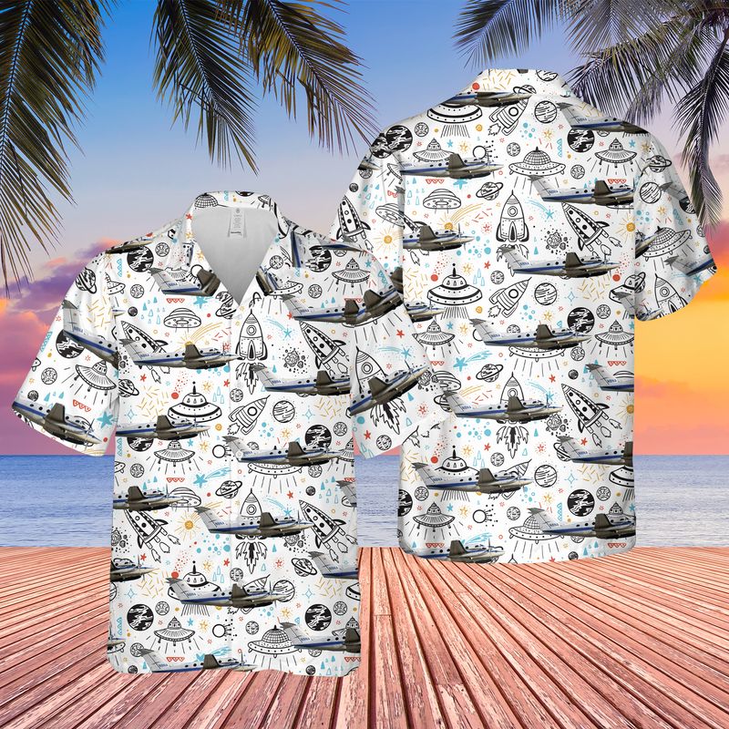 United States – National Aeronautics and Space Administration NASA Boeing 747SP-21 Hawaiian Shirt