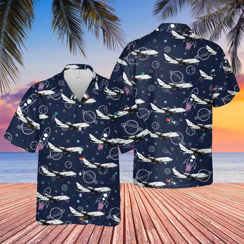 United States – National Aeronautics and Space Administration NASA Beechcraft B200 Super King Air Hawaiian Shirt