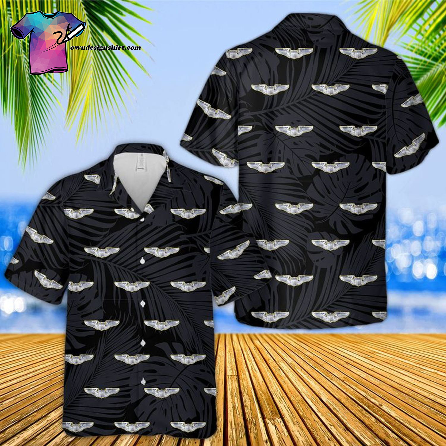 United Airlines Fleet Independence Day Summer Hawaiian Shirt