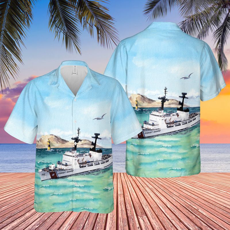 United States Coast Guard Cutter Joshua Appleby WLM-556 Hawaiian Shirt