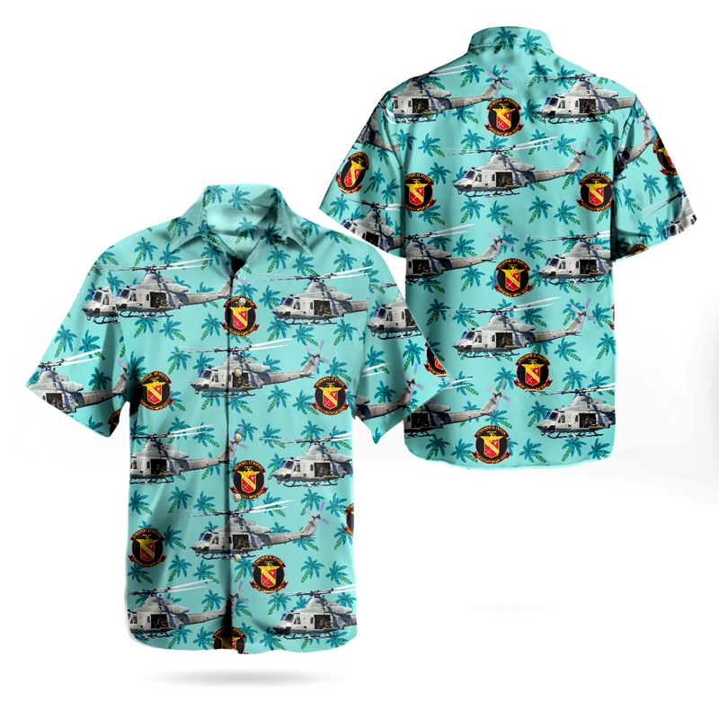 United States Marine Corps Aviation Bell UH-1Y Venom 450 Hawaiian Shirt