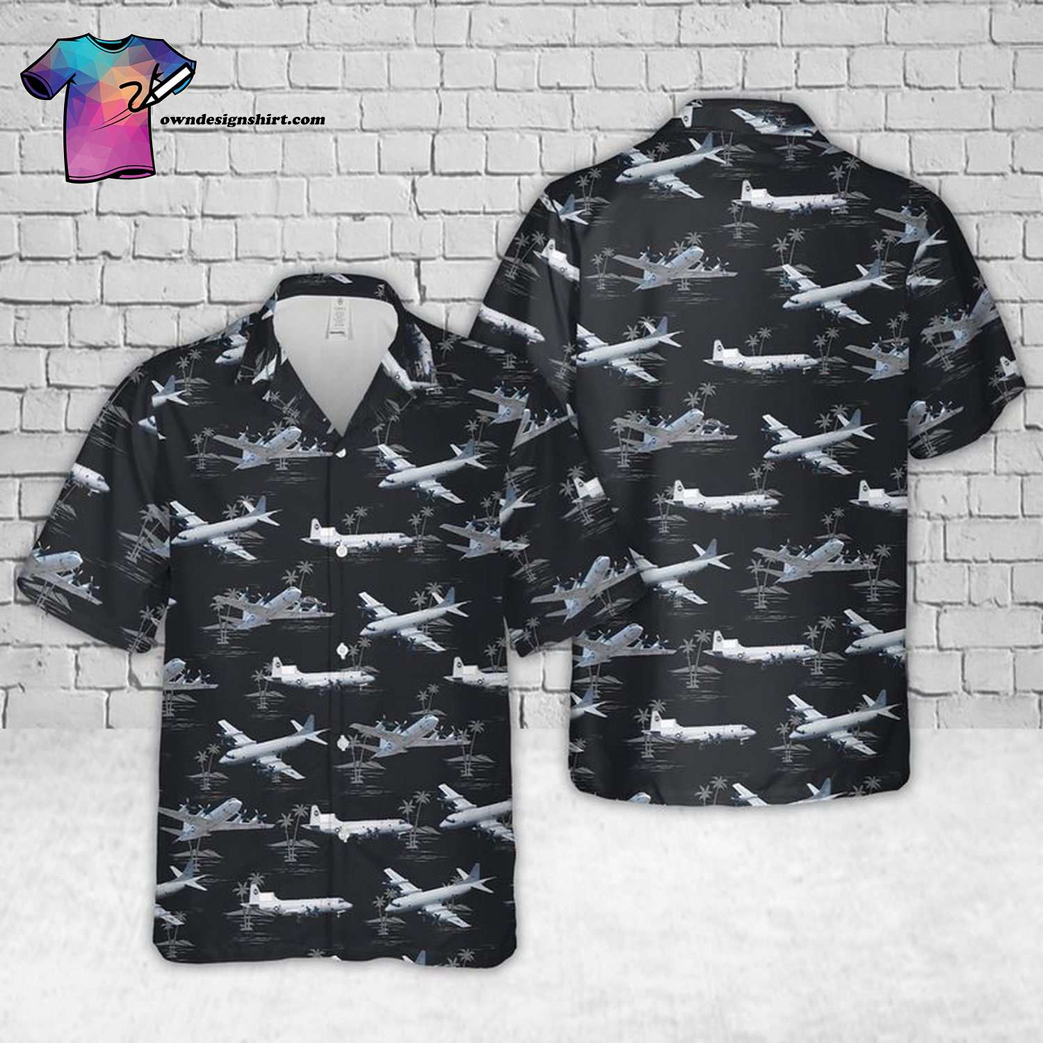 United States Navy Lockheed S-3B Viking Navy One Of VS-35 Blue Wolves Hawaiian Shirt