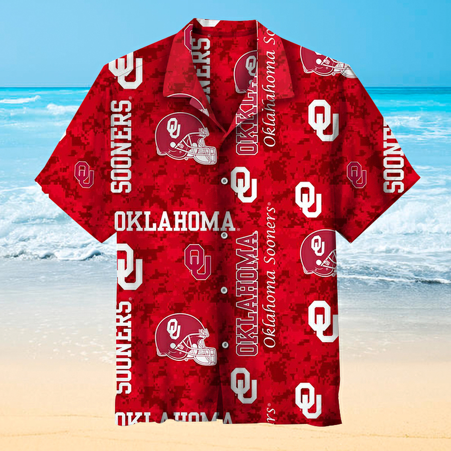 University Of Oklahoma Vintage Hawaiian Shirt 3D All Over Print Men Women Unisex Model 158