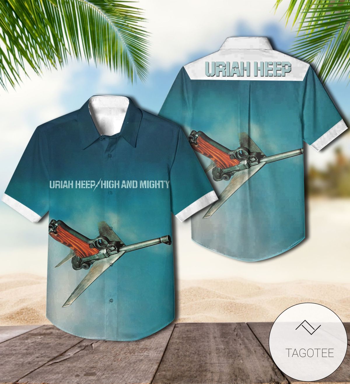 Uriah Heep Head First Album Cover Hawaiian Shirt