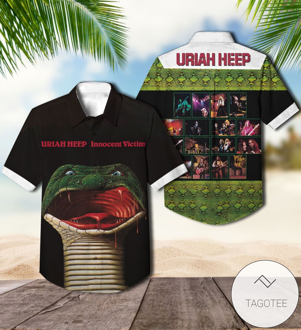 Uriah Heep High And Mighty Album Cover Hawaiian Shirt