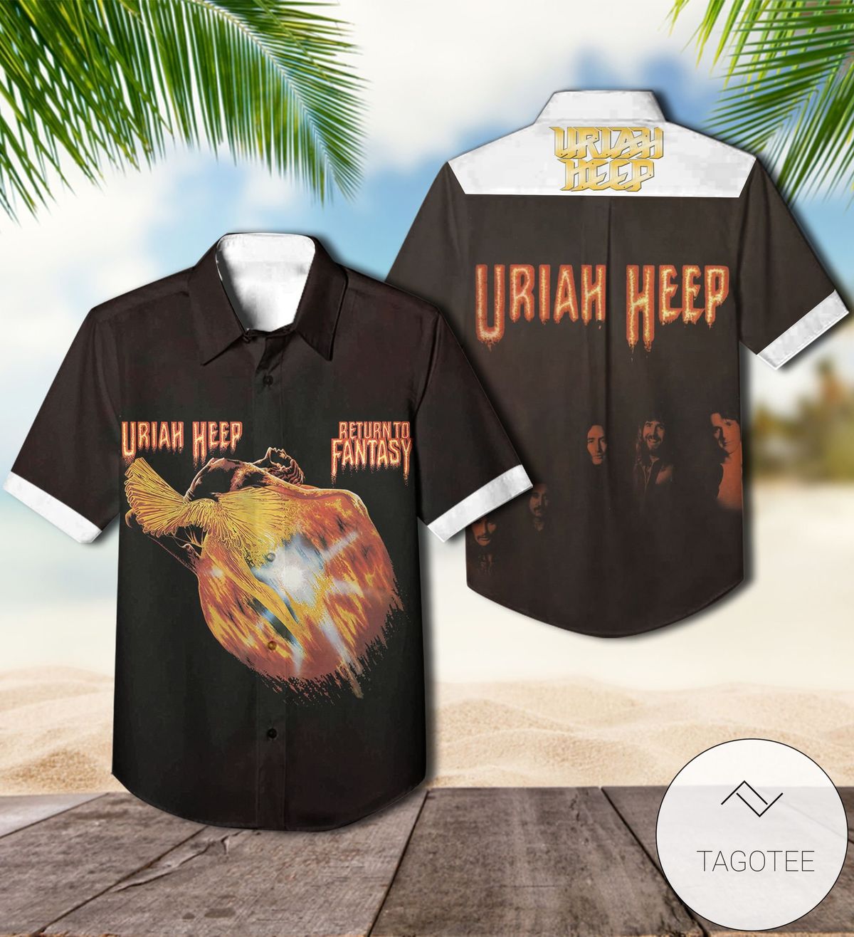 Uriah Heep Look At Yourself Album Cover Hawaiian Shirt