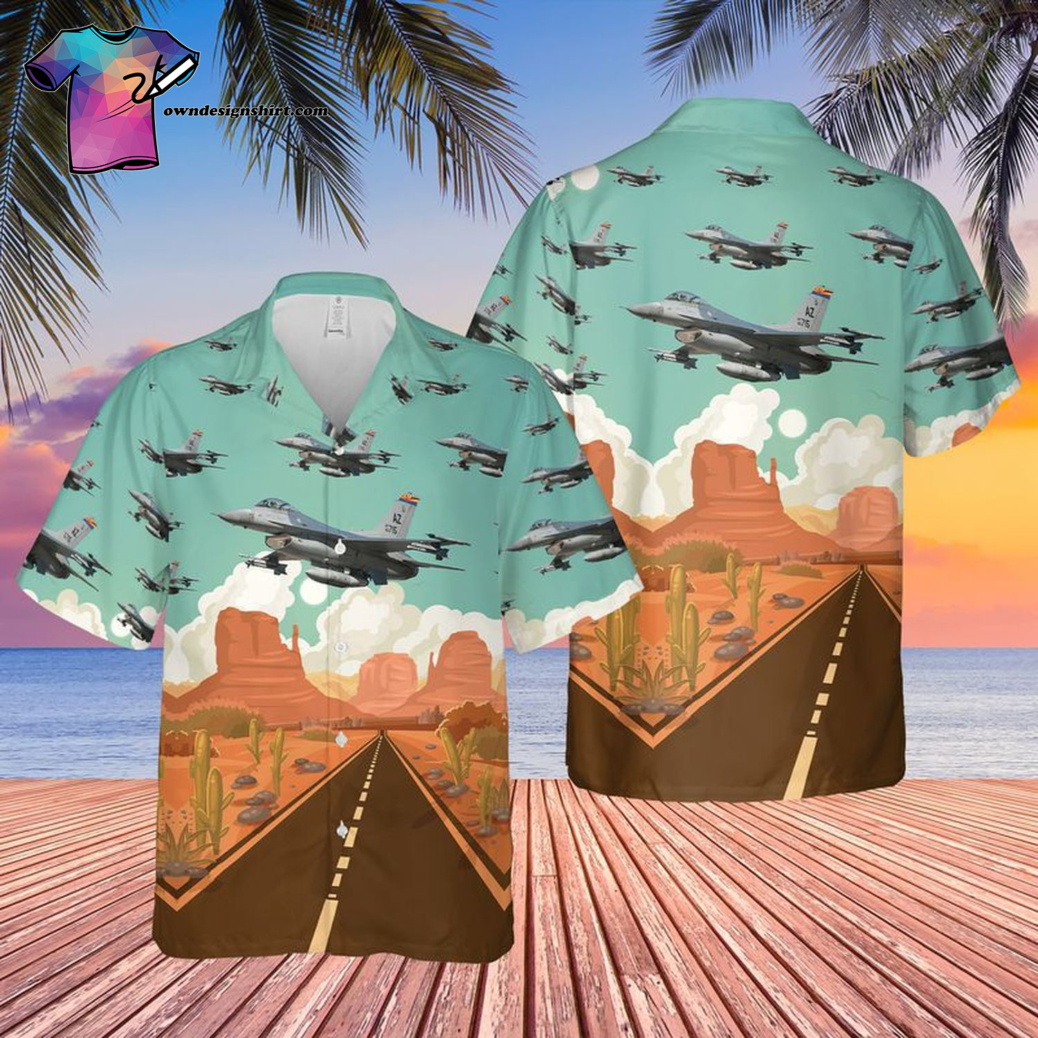 US Air Force Arizona Air National Guard Boeing KC-135 Stratotanker 62-3516 All Over Print Hawaiian Shirt