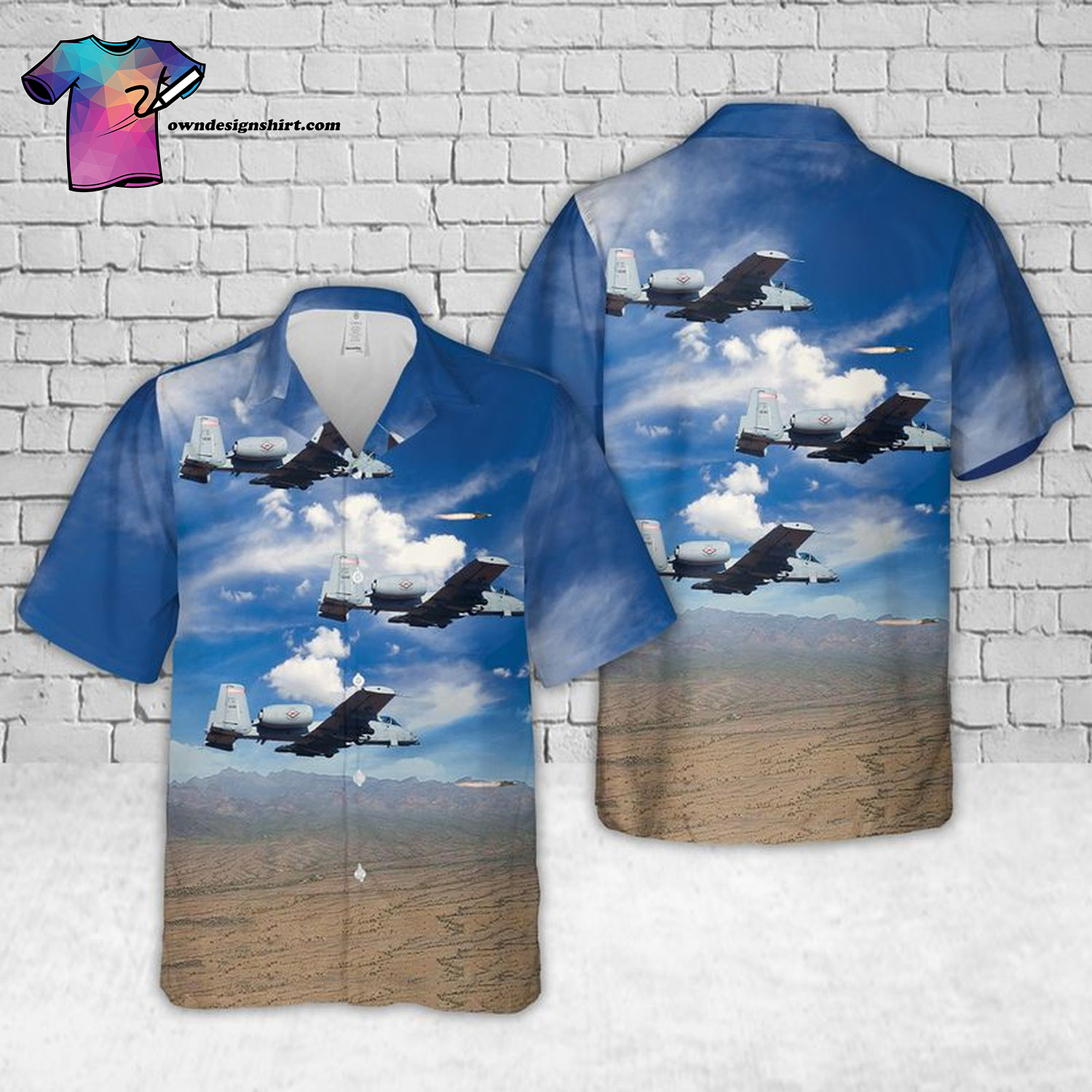 US Air Force Arizona Air National Guard MQ-1B Predators Summer Vacation Hawaiian Shirt