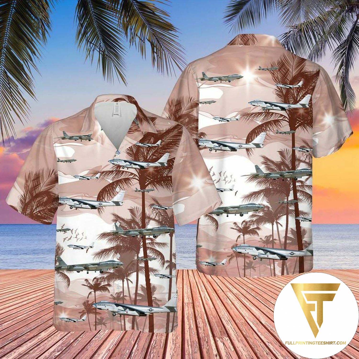 US Air Force Bell Boeing V-22 Osprey Hawaiian Shirt And Beach Shorts