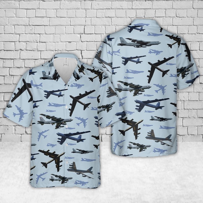 US Air Force Boeing B-17 Flying Fortress In WW2 Hawaiian Shirt