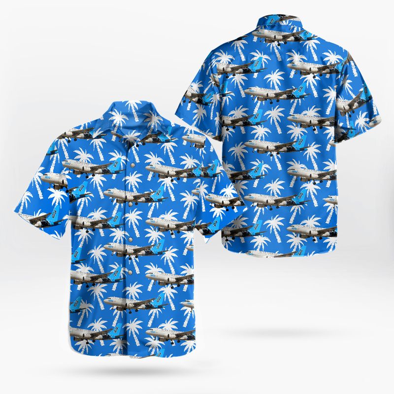 US Airways Airbus A319-112 Philadelphia Eagles Livery Hawaiian Shirt