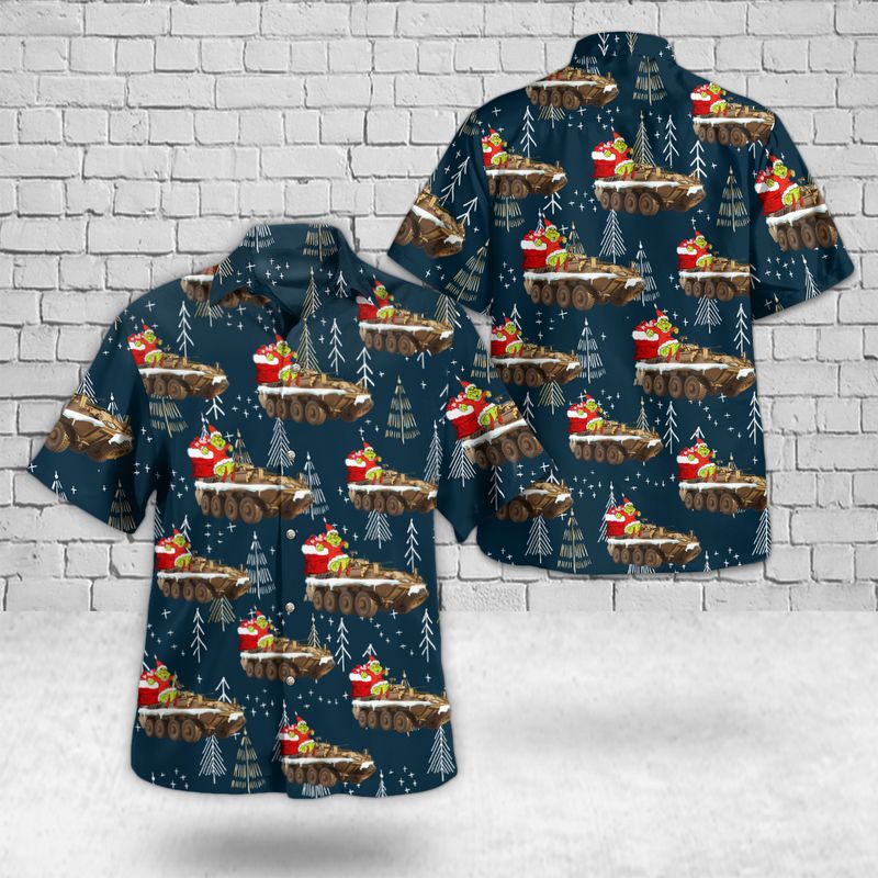 US Army M1 Abrams Christmas Hawaiian Shirt