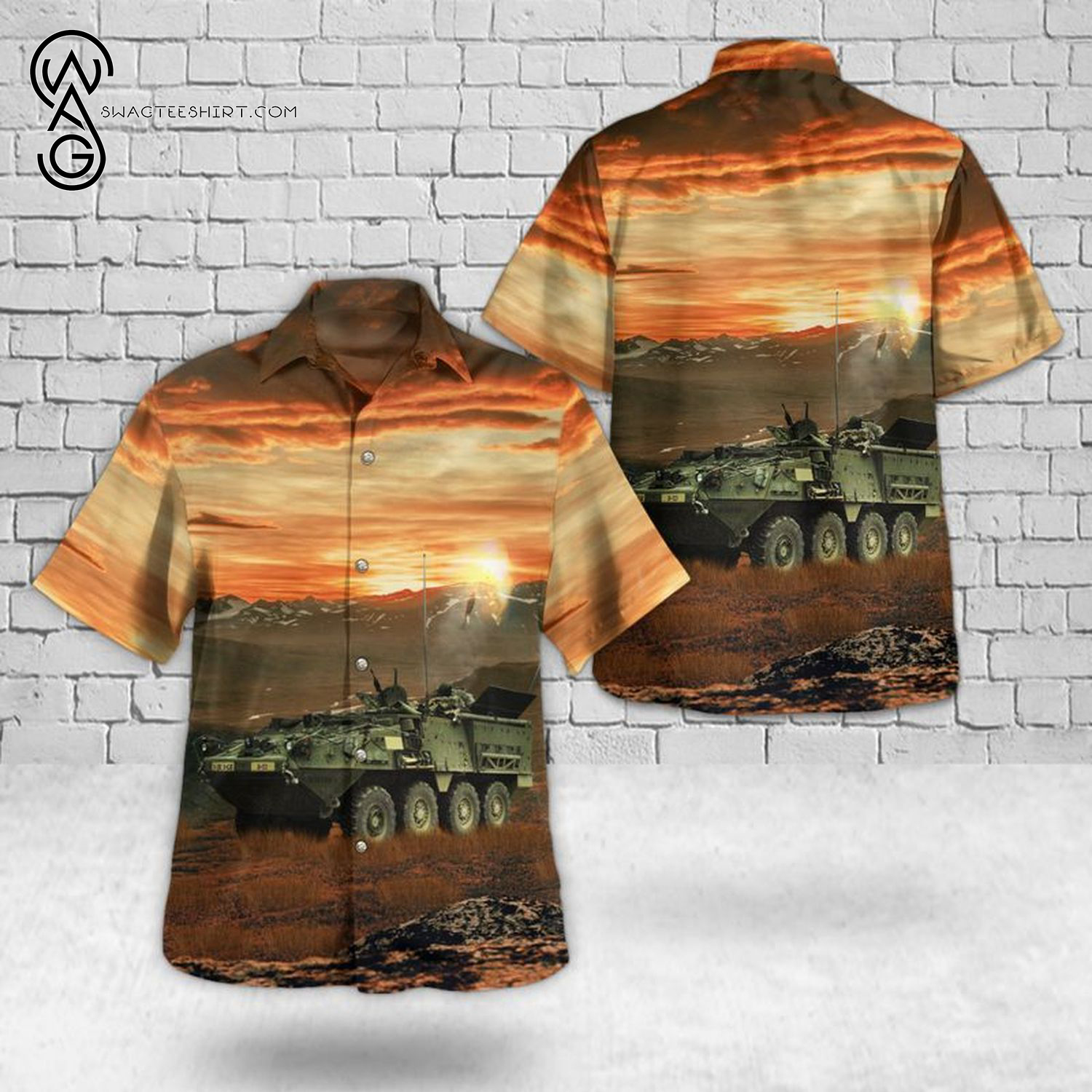 US Army M109 Paladin Tank 4th Of July Hawaiian Shirt And Beach Shorts