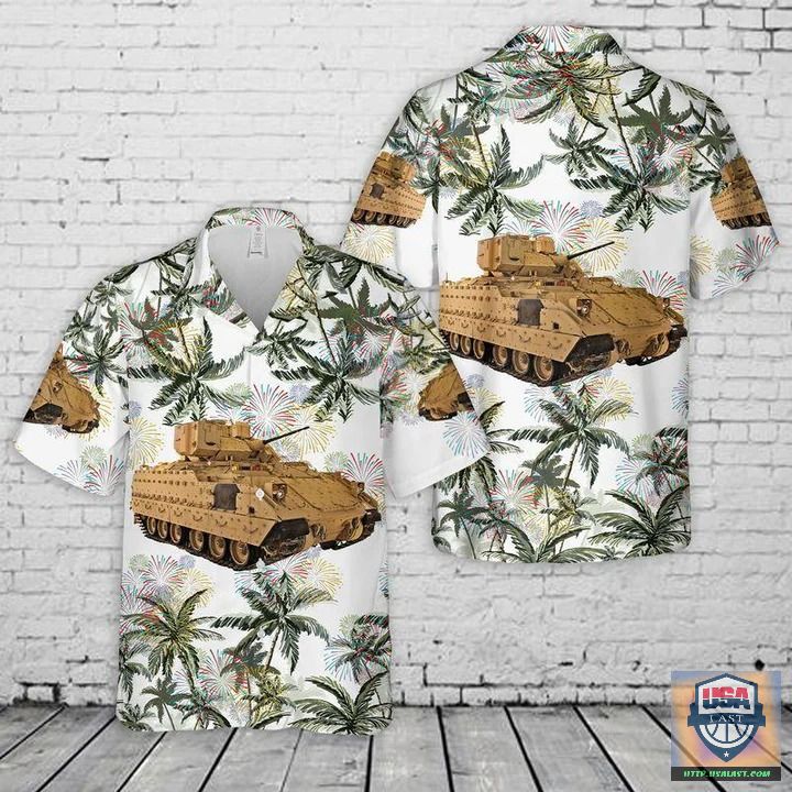 US Army M3 Lee In WW2 Hawaiian Shirt