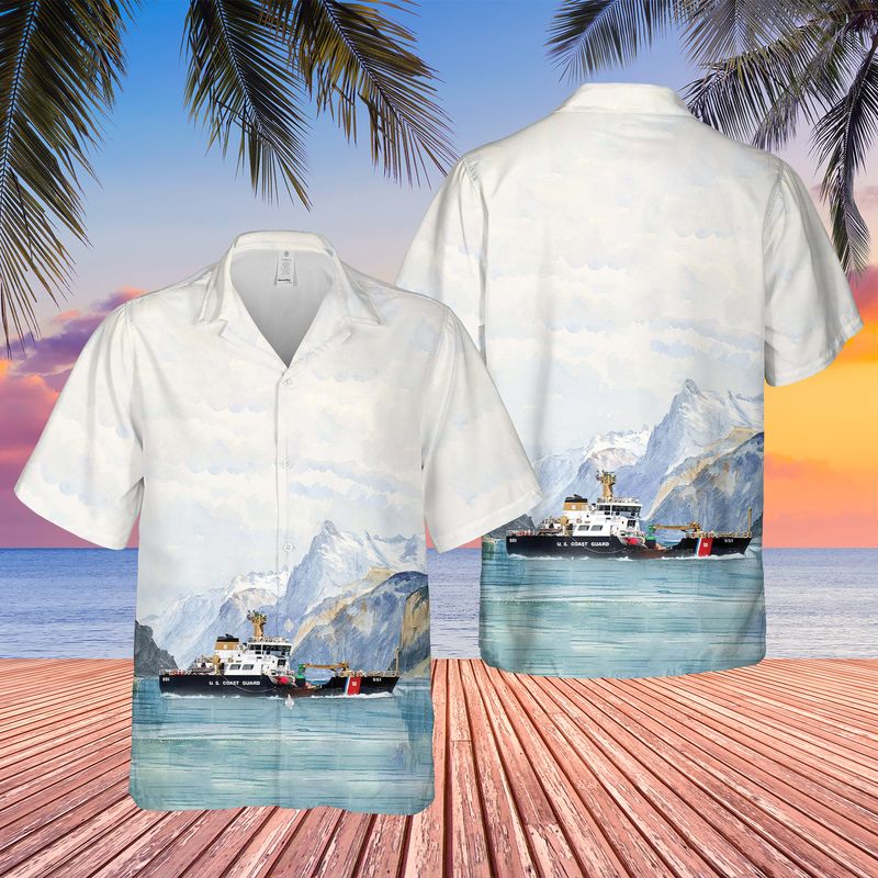 US Coast Guard USCGC Bernard C Webber WPC-1101 Hawaiian Shirt