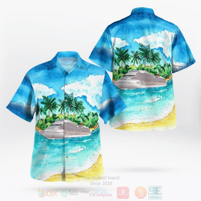 US Cruise Ship Half Moon Cay Hawaiian Shirt