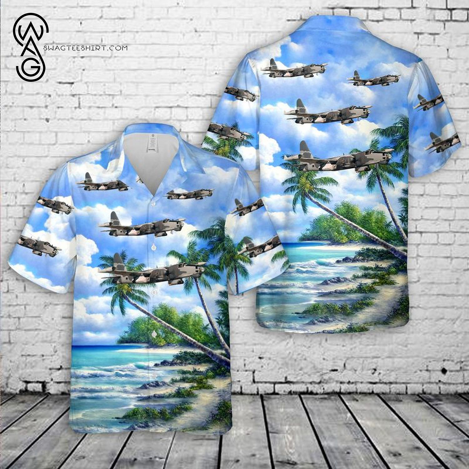 US Navy A7E Corsair II Of VA-25 All Over Print Hawaiian Shirt