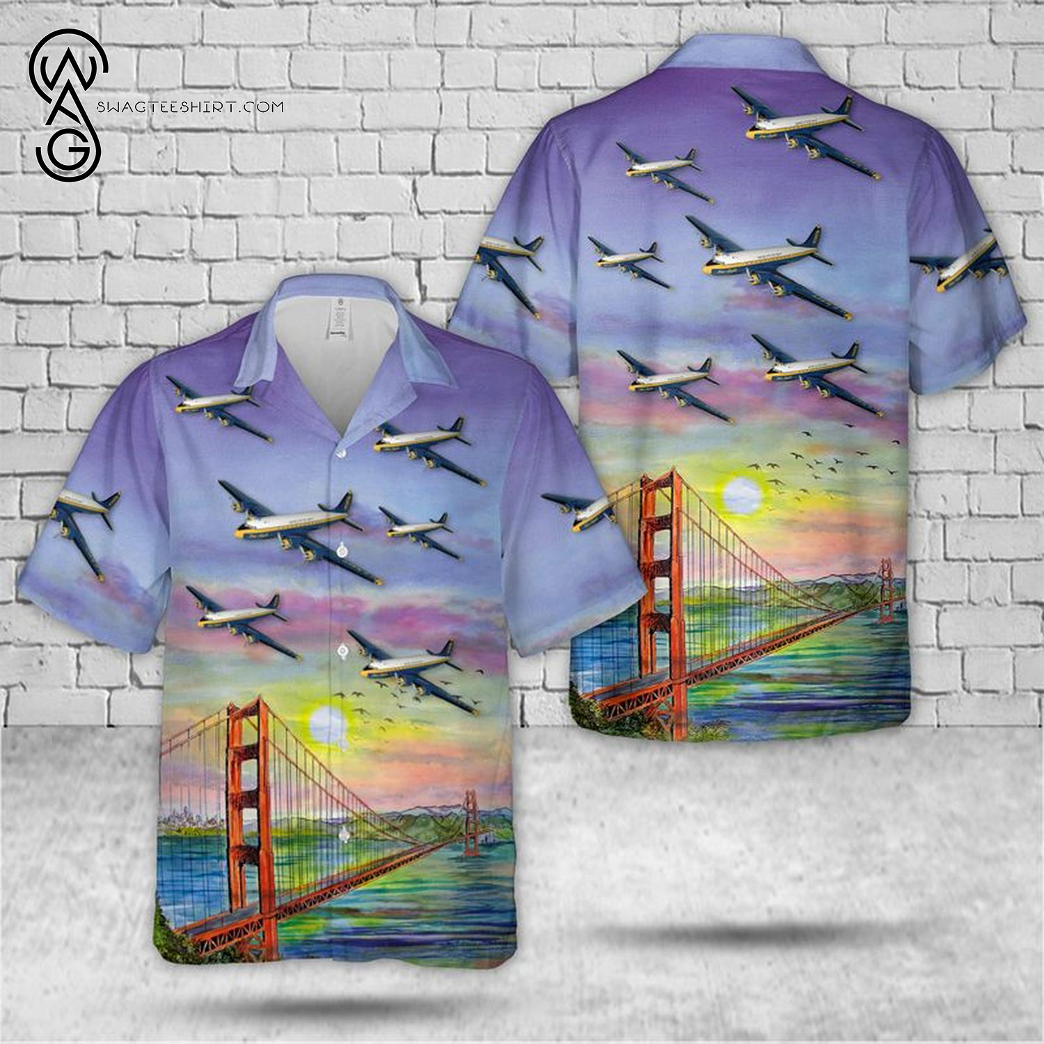 US Navy Blue Angels Summer Hawaiian Shirt