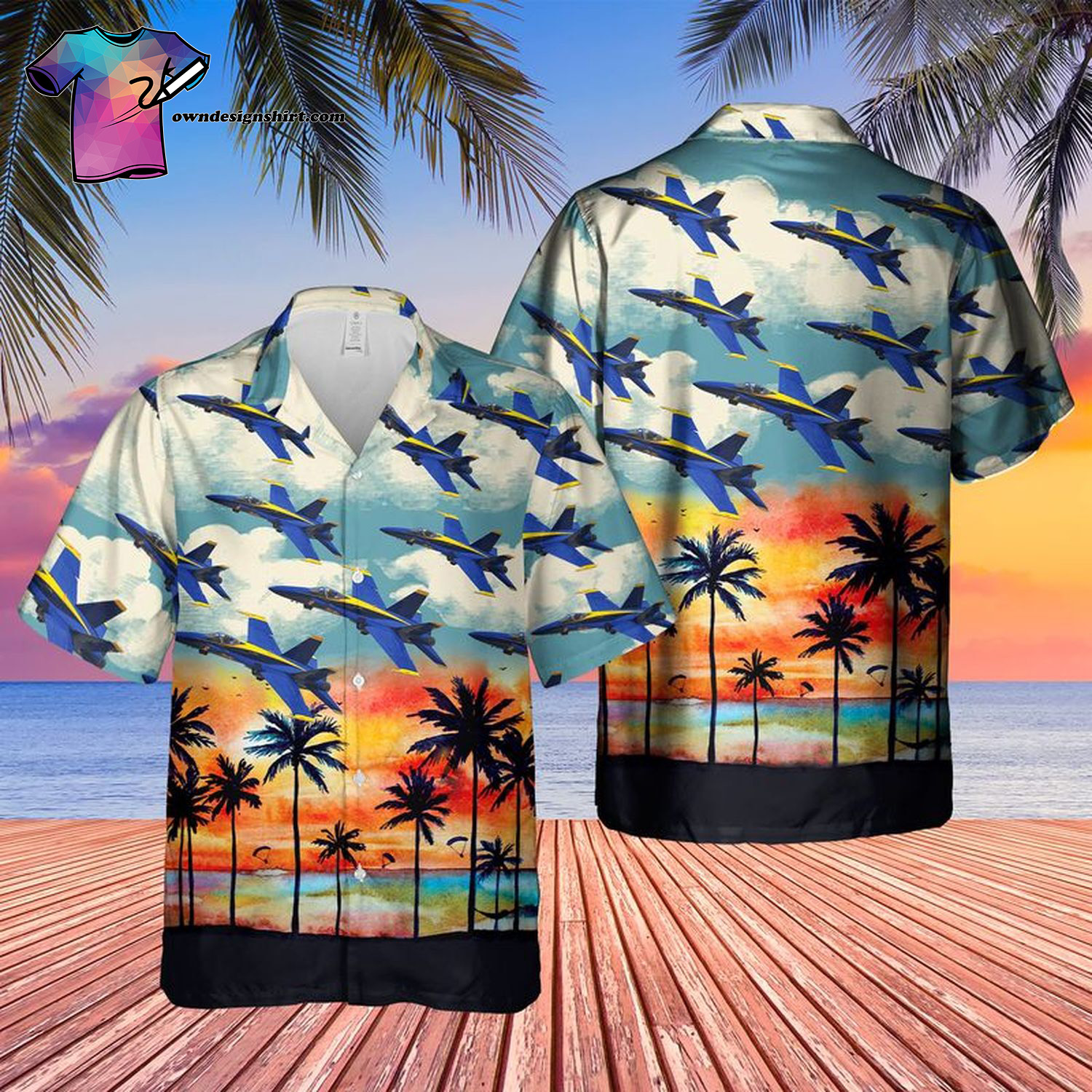 US Navy Blue Angels 4th Of July Hawaiian Shirt And Beach Shorts