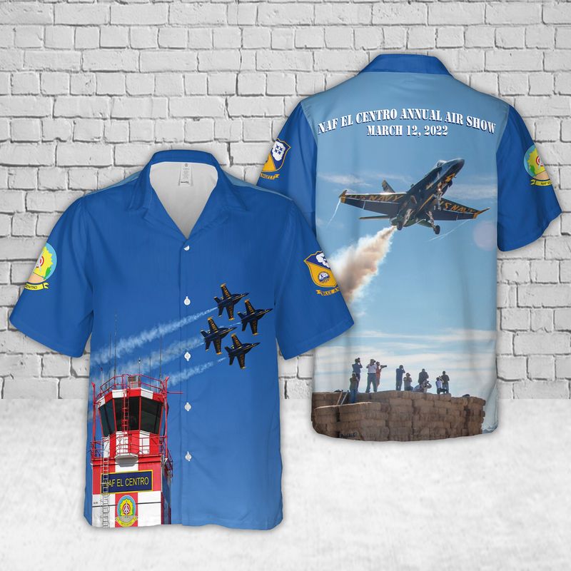 US Navy Blue Angels Tampa Bay AirFest Hawaiian Shirt