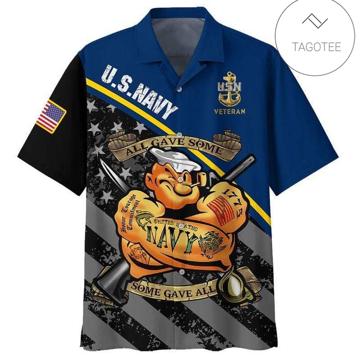 Us Navy Popeye I Yam What I Yam 2022 Authentic Hawaiian Shirts