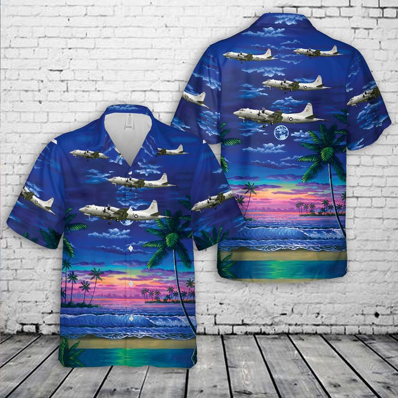 US Navy Lockheed P-3C Orion Of VP-44 19511991 Hawaiian Shirt