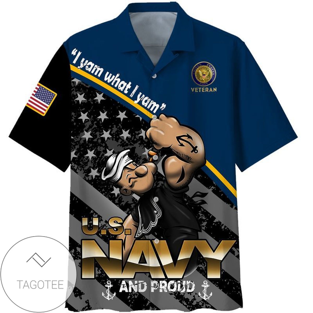 Us Navy Veteran Fourth Of July Hawaiian Shirts #kv