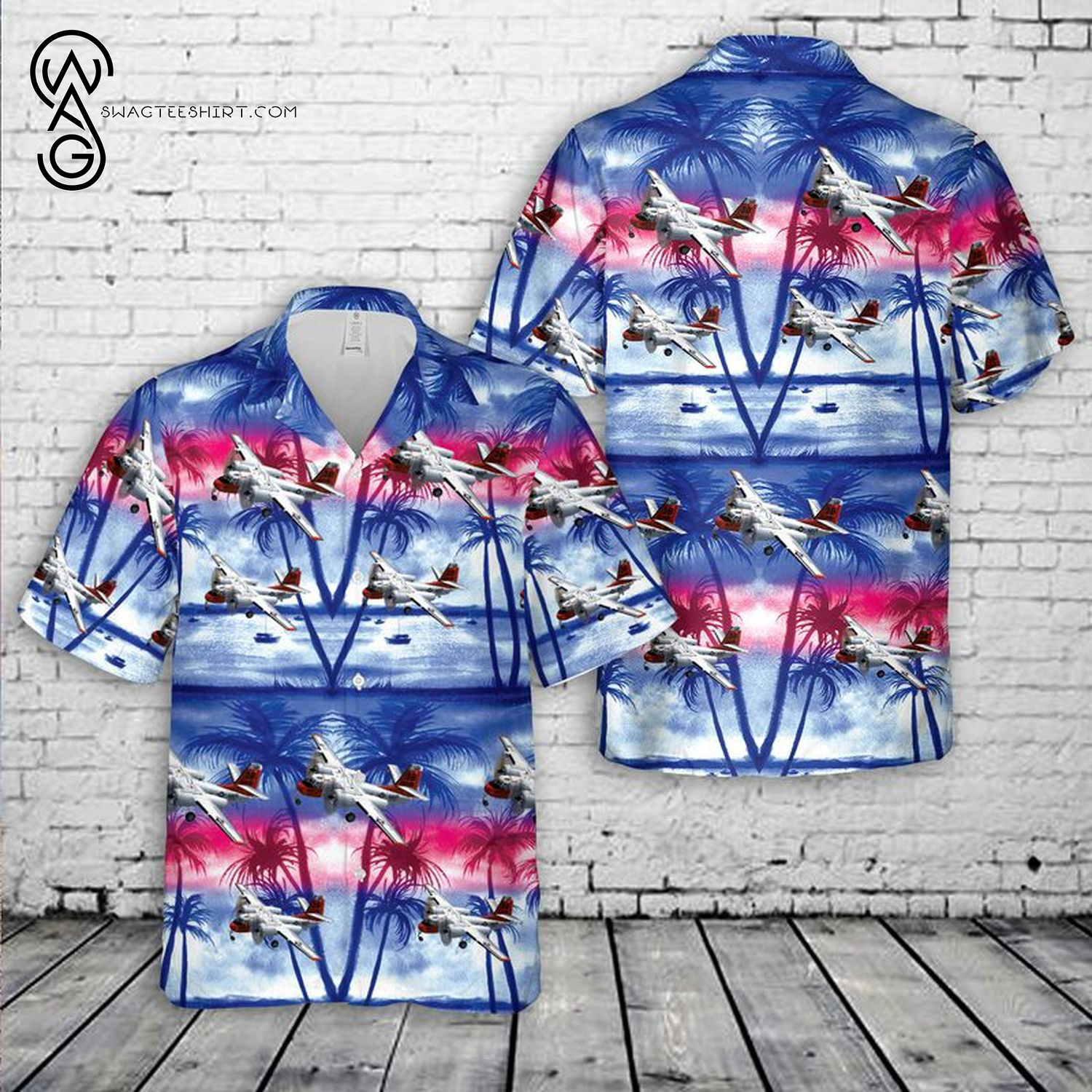 US Navy USS Constitution Summer Vacation Hawaiian Shirt