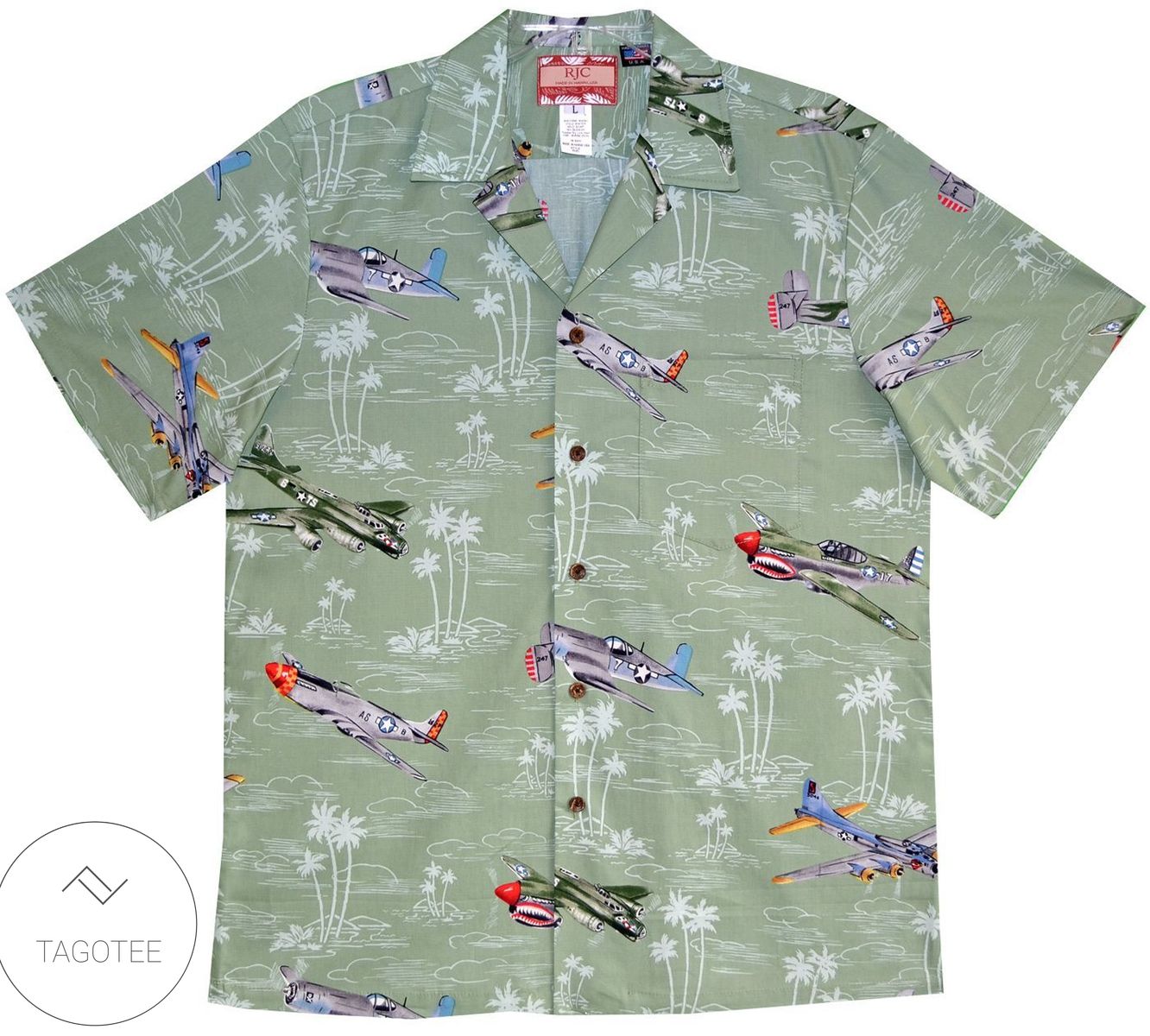 USA Eagle American Flag Hawaiian Aloha Shirt