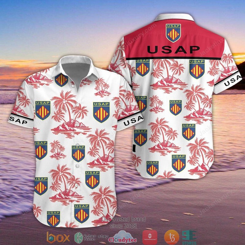 USA Perpignan Hawaiian shirt, Short