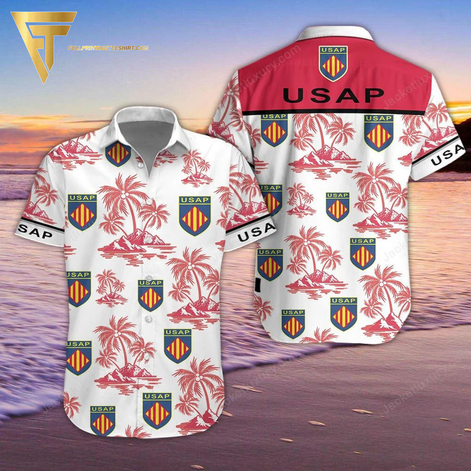 USA Perpignan Sport Fan All Over Print Hawaiian Shirt