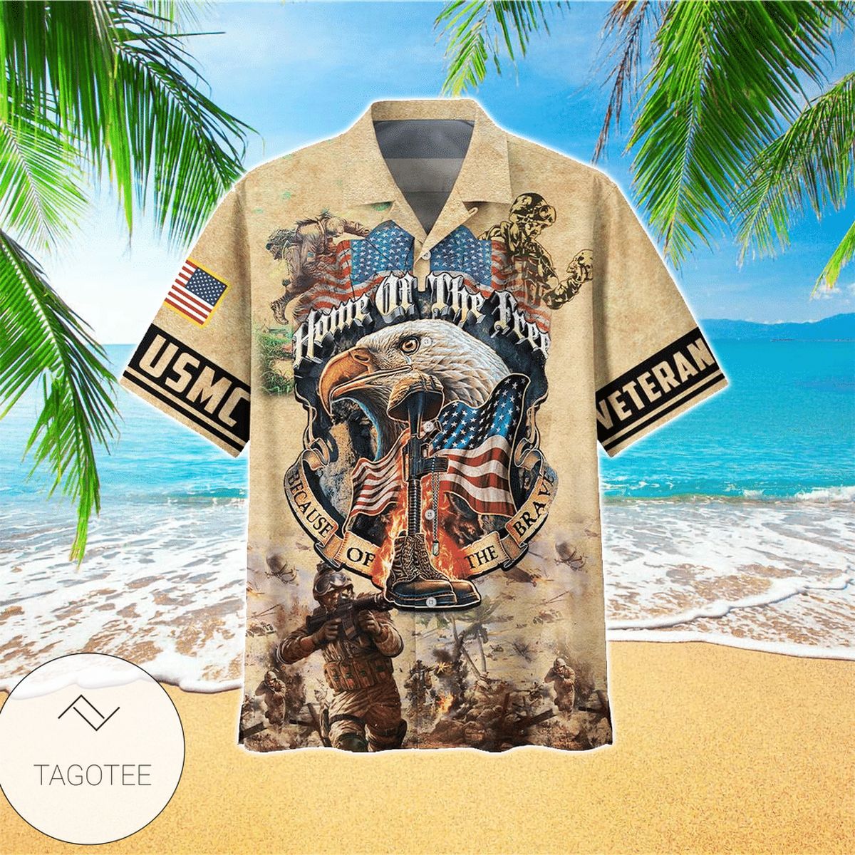 USAF Veteran Eagle Hawaiian Shirt