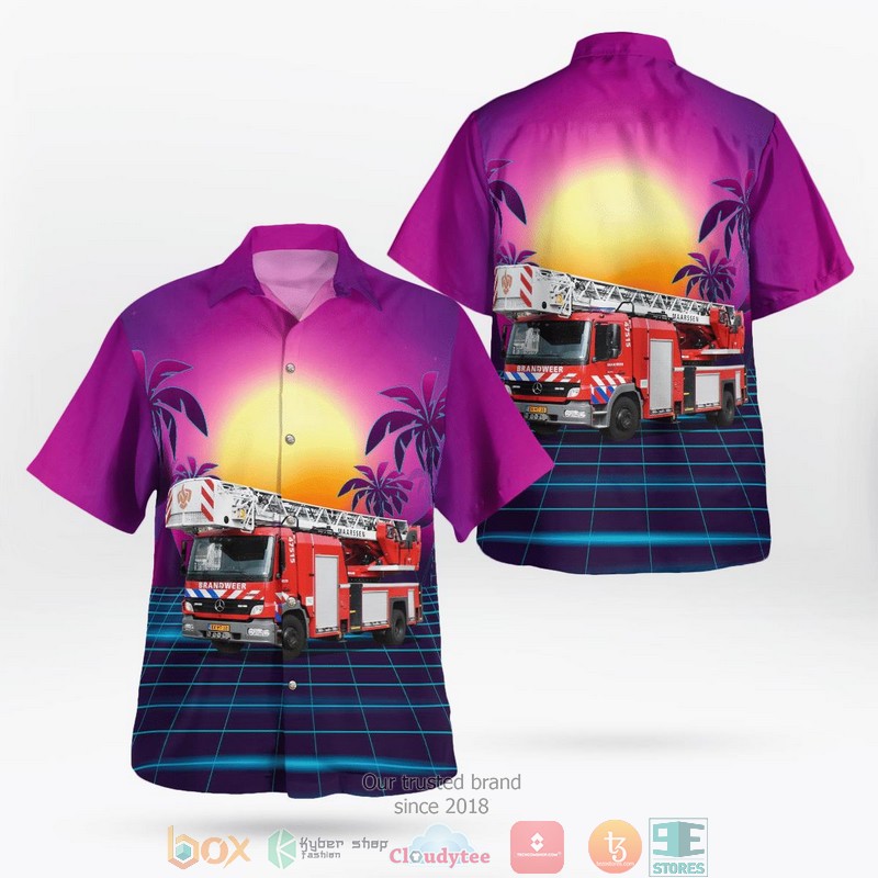 Utrecht Netherlands Brandweer Veiligheidsregio Utrecht Hawaii 3D shirt