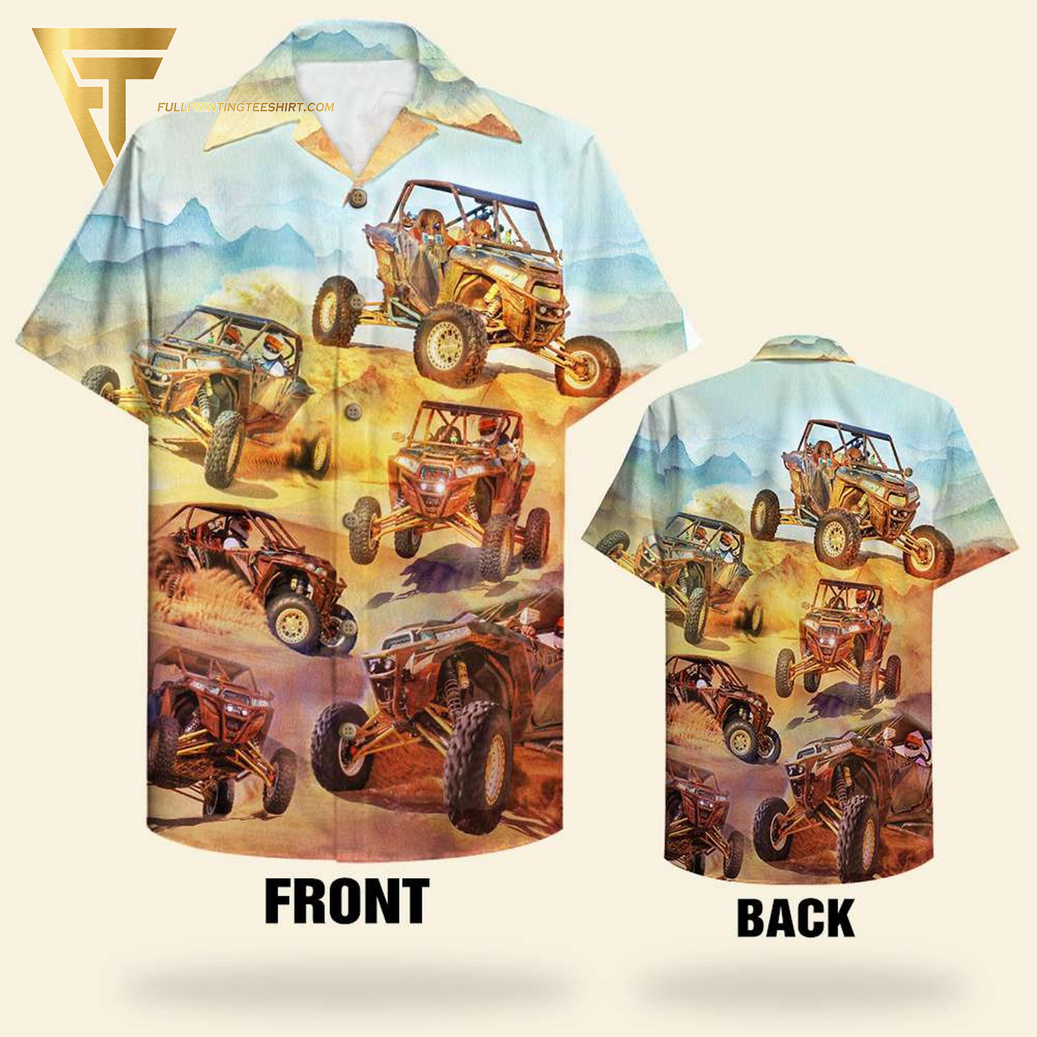 UTV Duck Desert Full Printing Hawaiian Shirt