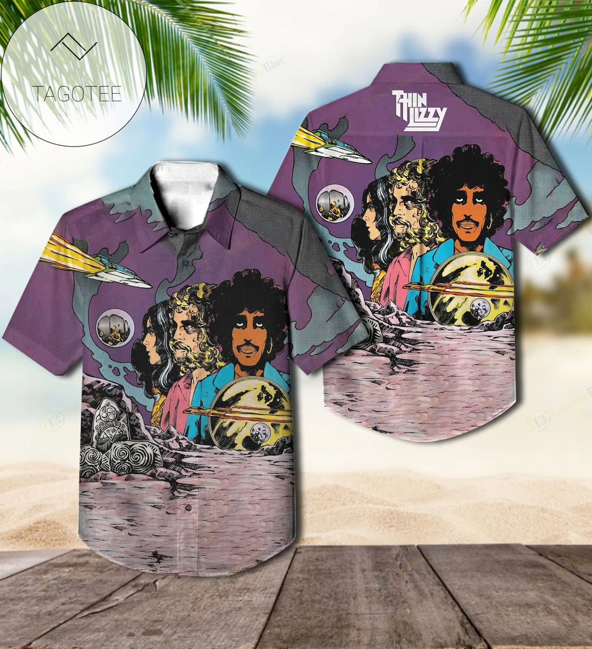 Vagabonds Of The Western World Album By Thin Lizzy Hawaiian Shirt