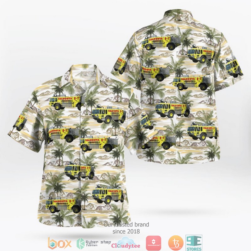 Uxbridge Fire Department Ontario Canada Fleet Hawaiian Shirt