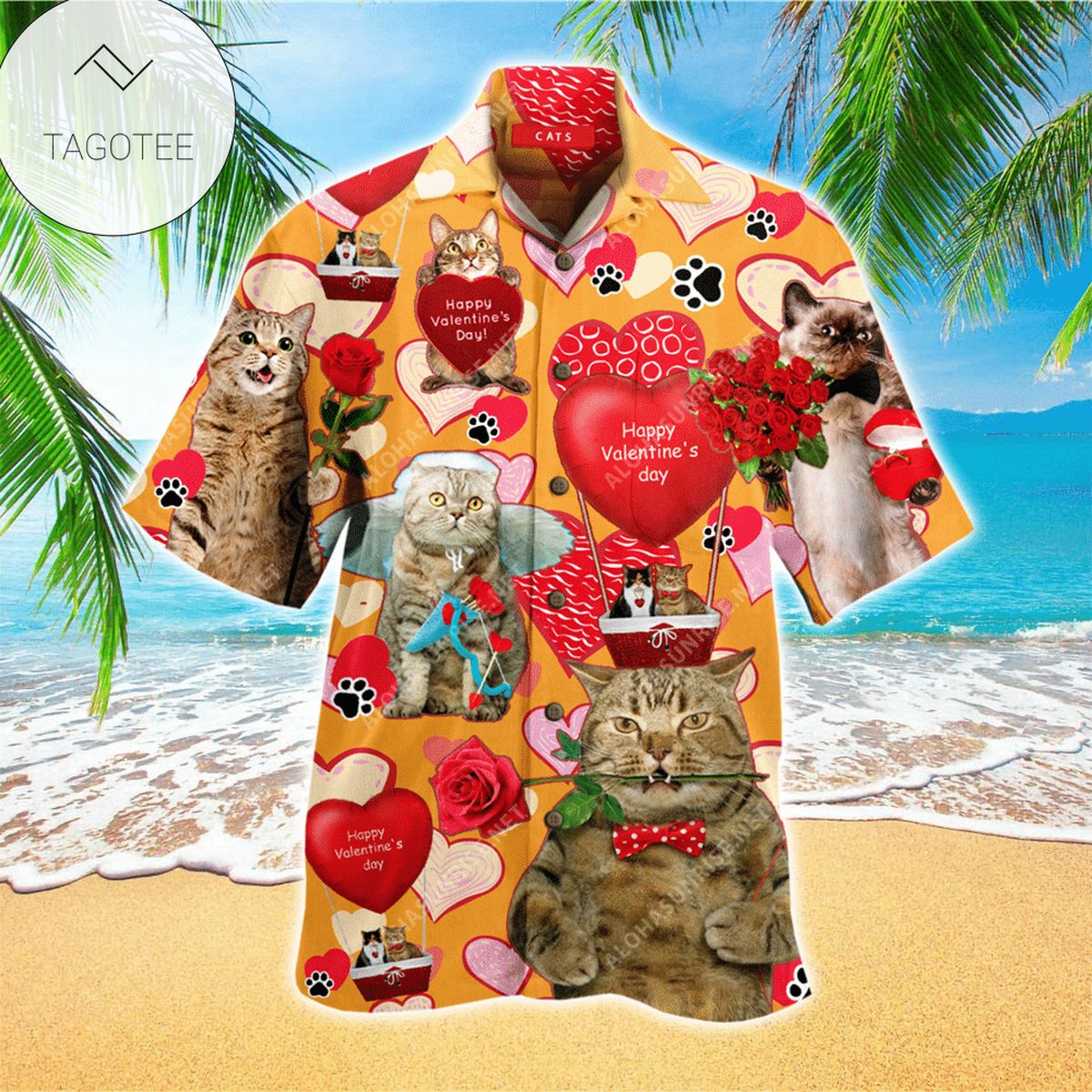 Valentine Hawaiian Shirt Valentine Button Up Shirt