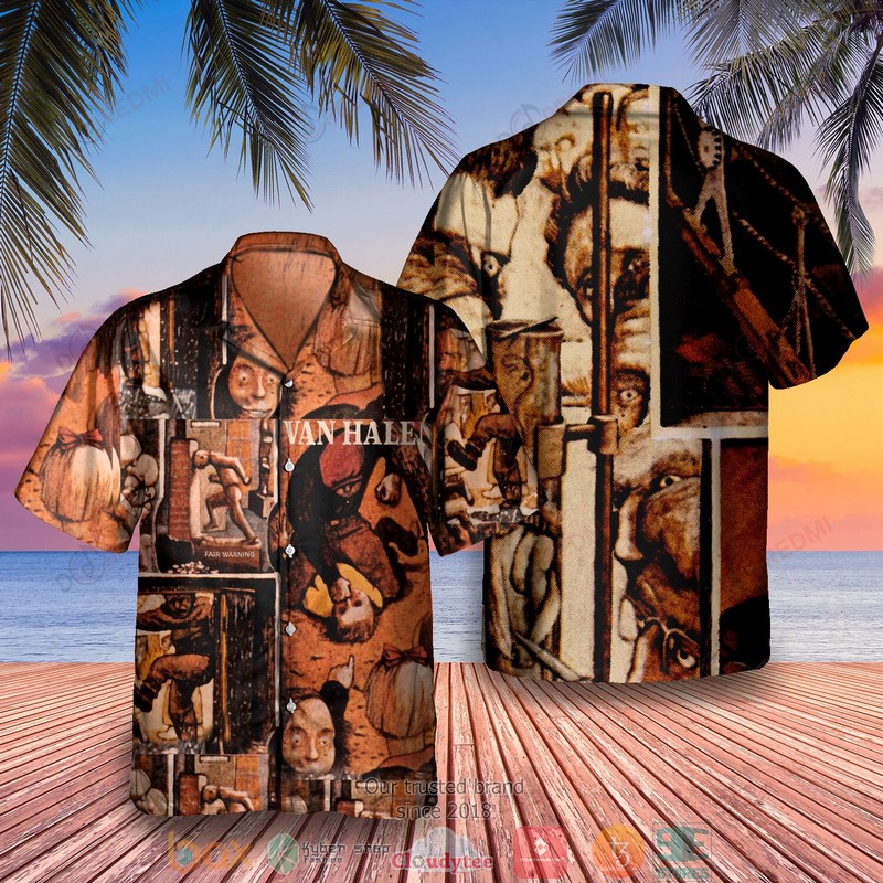 Van Halen Band Fair Warning Hawaiian Shirt