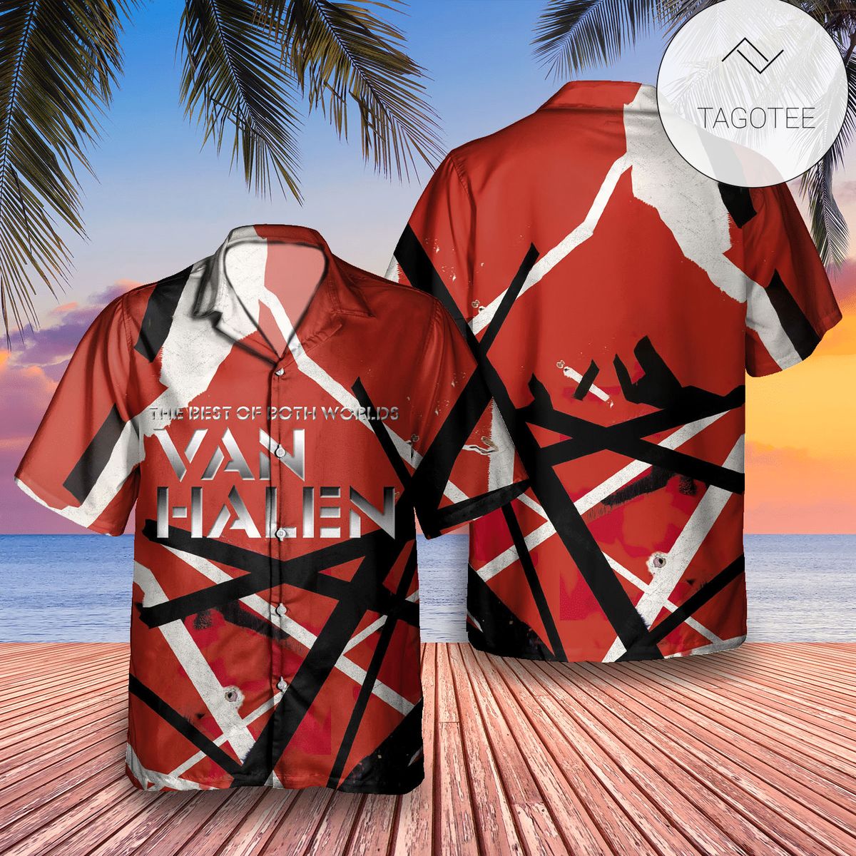 Van Halen Women And Children First Album Cover Hawaiian Shirt