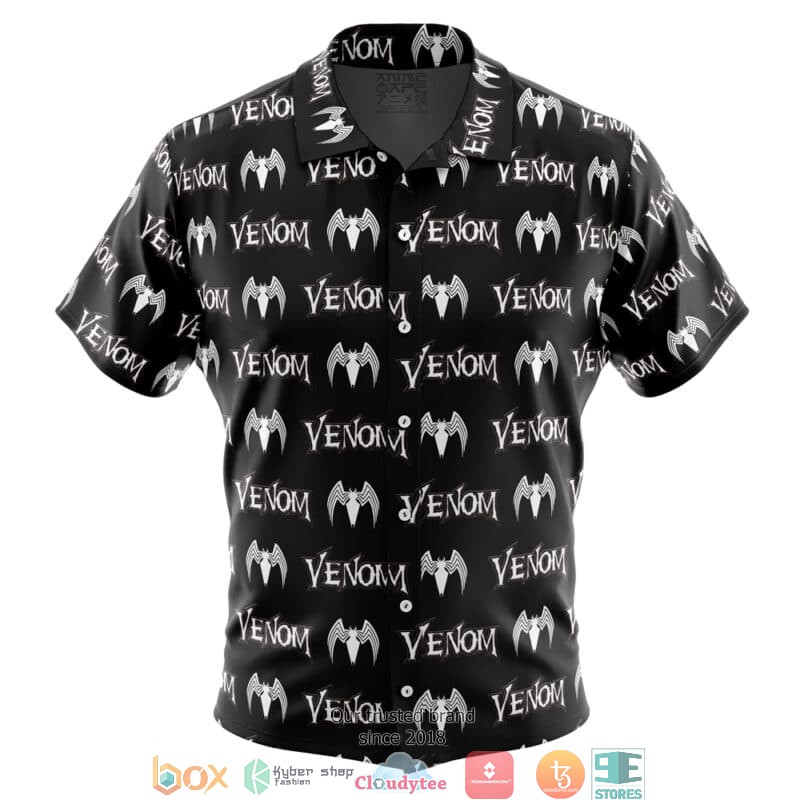 Venom Marvel Button Up Hawaiian Shirt