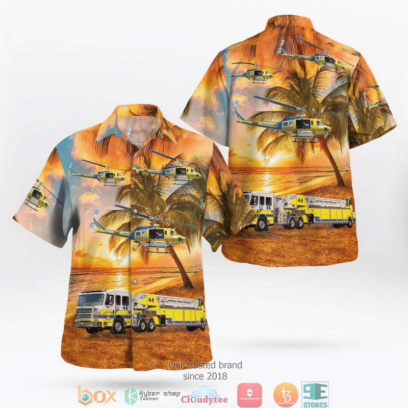 Ventura County Sheriff Bell HH-1H 205 Hawaiian Shirt